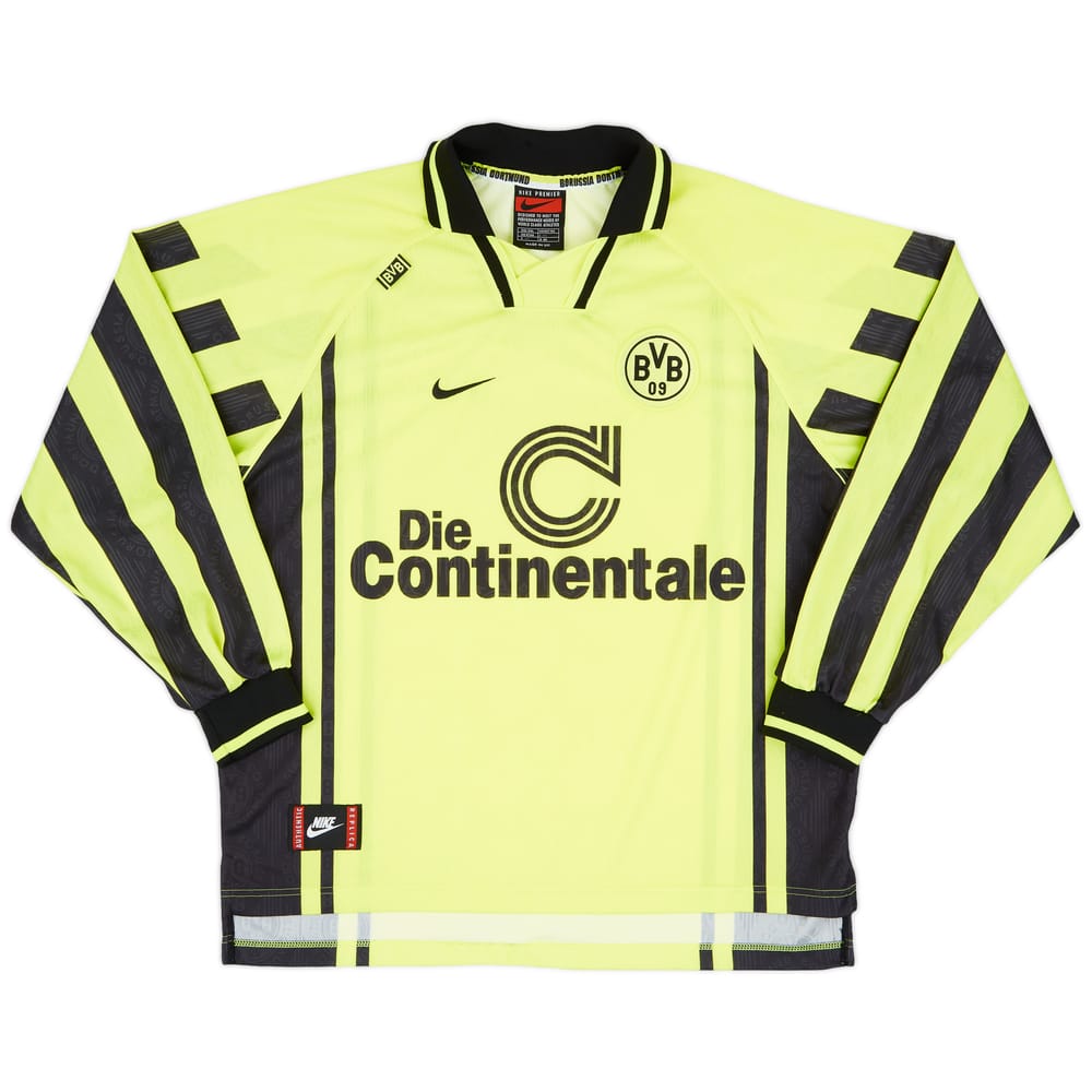 1996-97 Borussia Dortmund Home L/S Shirt - 9/10 - (XXL)