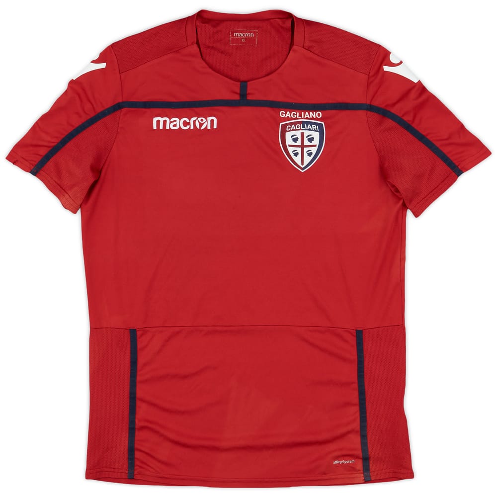 2010-11 Cagliari Macron Training Shirt - 9/10 - (XL)