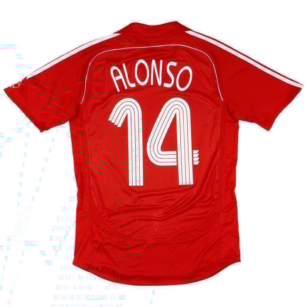 2006-08 Liverpool Home Shirt Alonso #14 - 6/10 - (M)