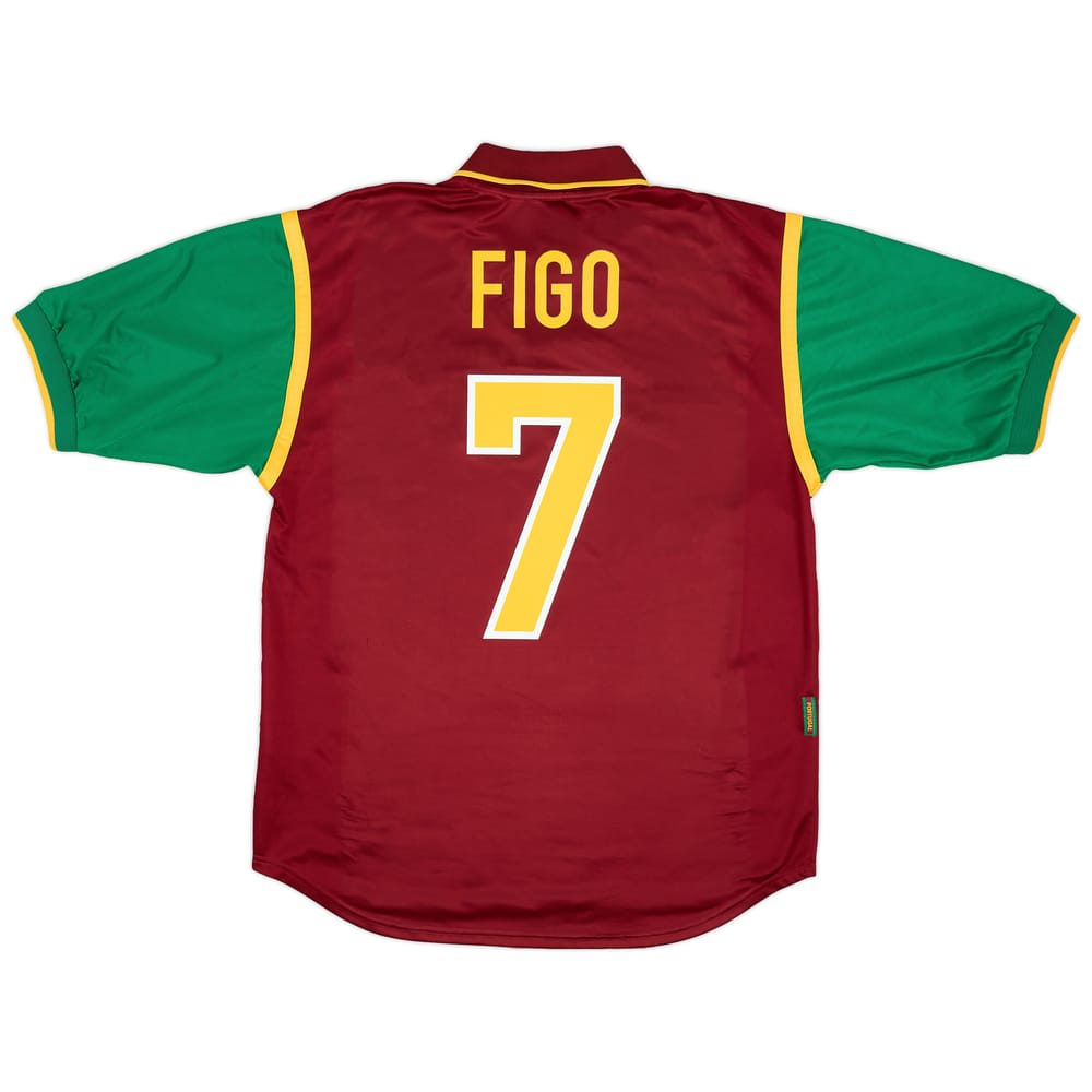 1998-00 Portugal Home Shirt Figo #7 - 9/10 - (M)