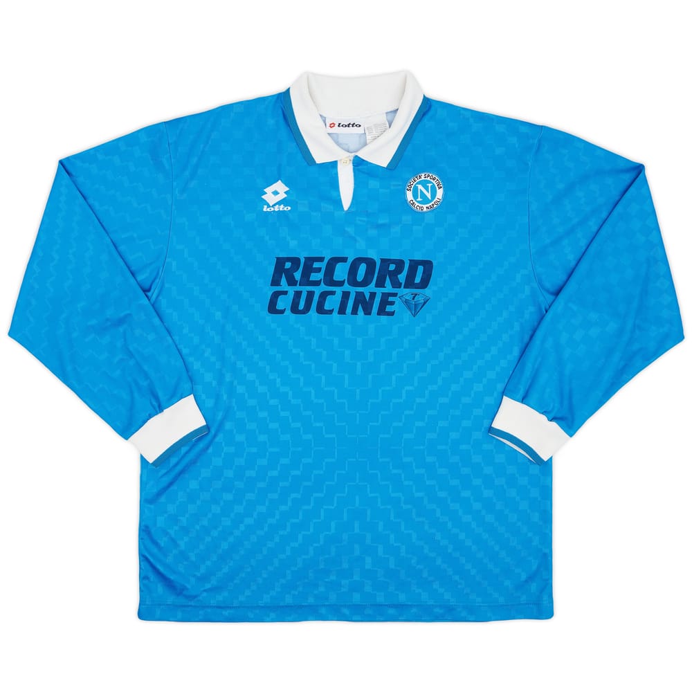1994-96 Napoli Match Issue Home L/S Shirt #16