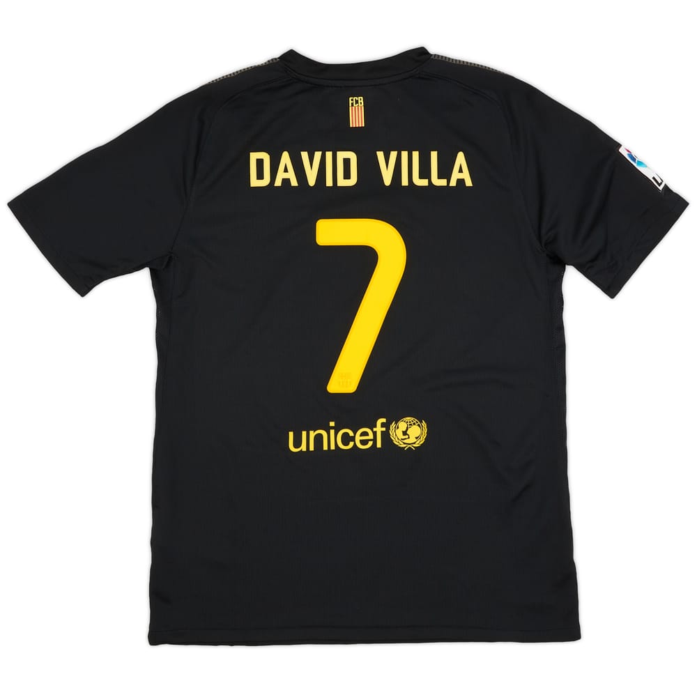 2011-12 Barcelona Away Shirt David Villa #7 - 8/10 - (XL.Boys)