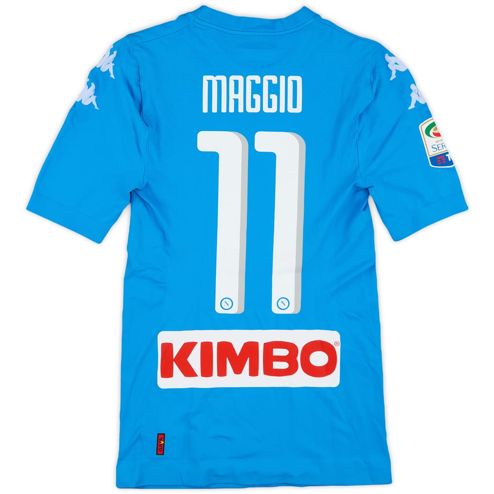2016-17 Napoli Match Issue Home Shirt Maggio #11