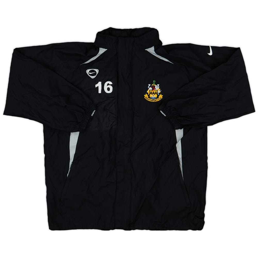 2007-08 Southport Nike Player Issue Hooded Rain Jacket #16 - 9/10 - (L)