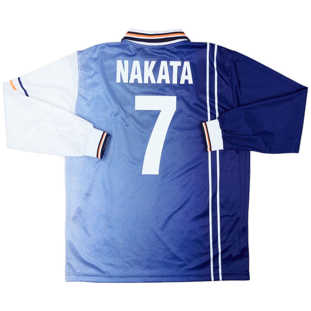 1998-99 Perugia Away L/S Shirt Nakata #7 - 9/10 - (XL)