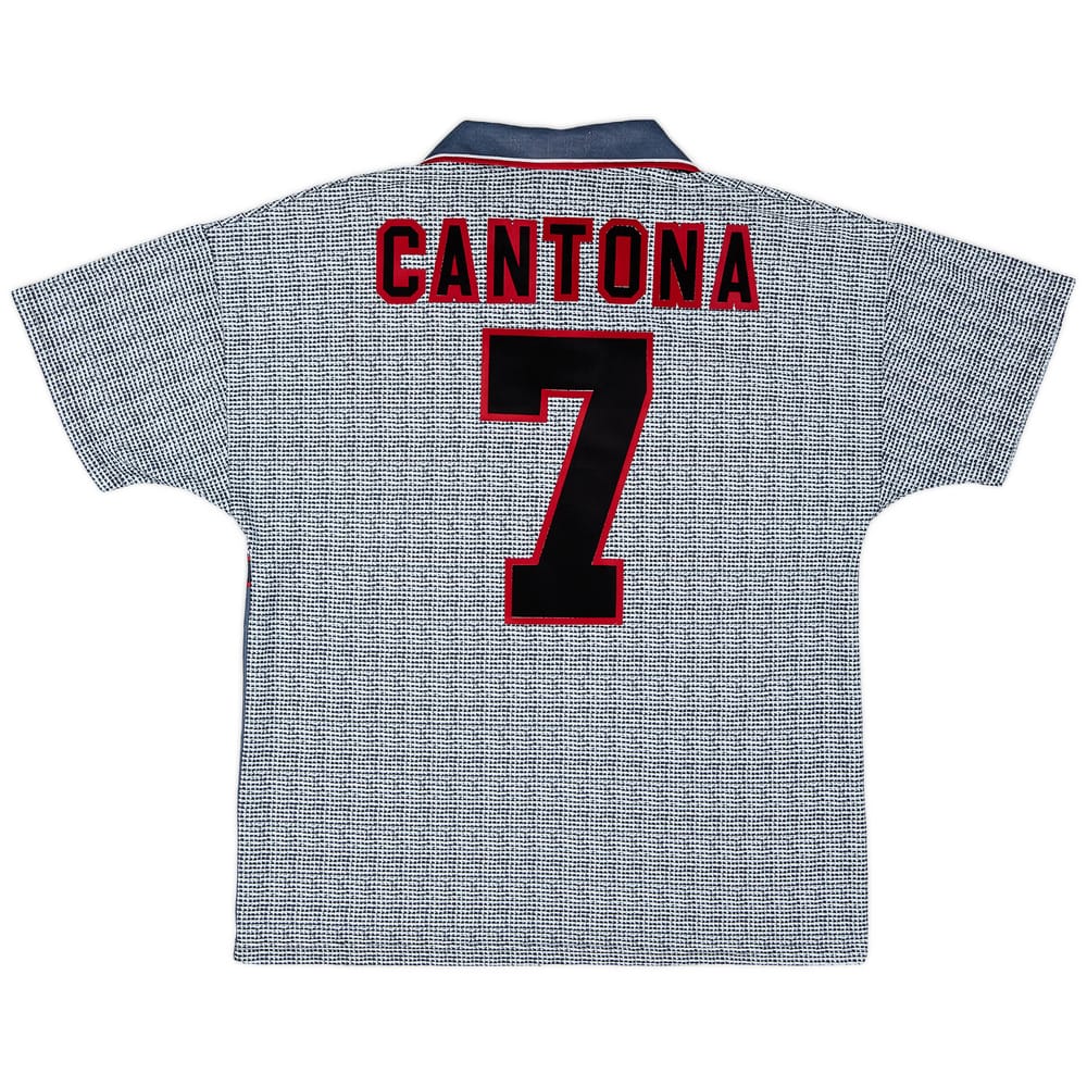 1995-96 Manchester United Away Shirt Cantona #7 - 8/10 - (L)