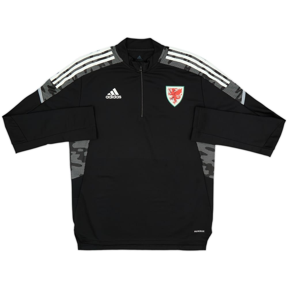 2021-22 Wales adidas 1/4 Zip Training Top - As New - (M)
