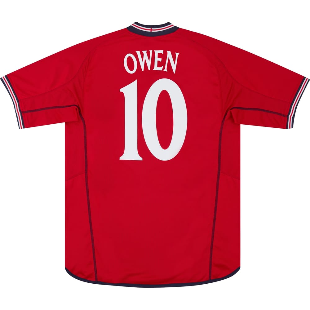 2002-04 England Away Shirt Owen #10