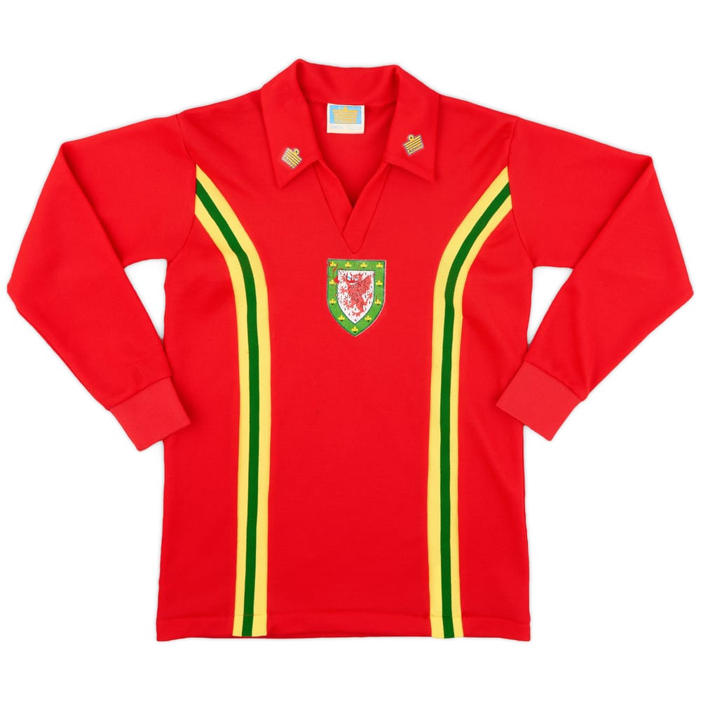 1976-79 Wales Home L/S Shirt - 7/10 - (S)