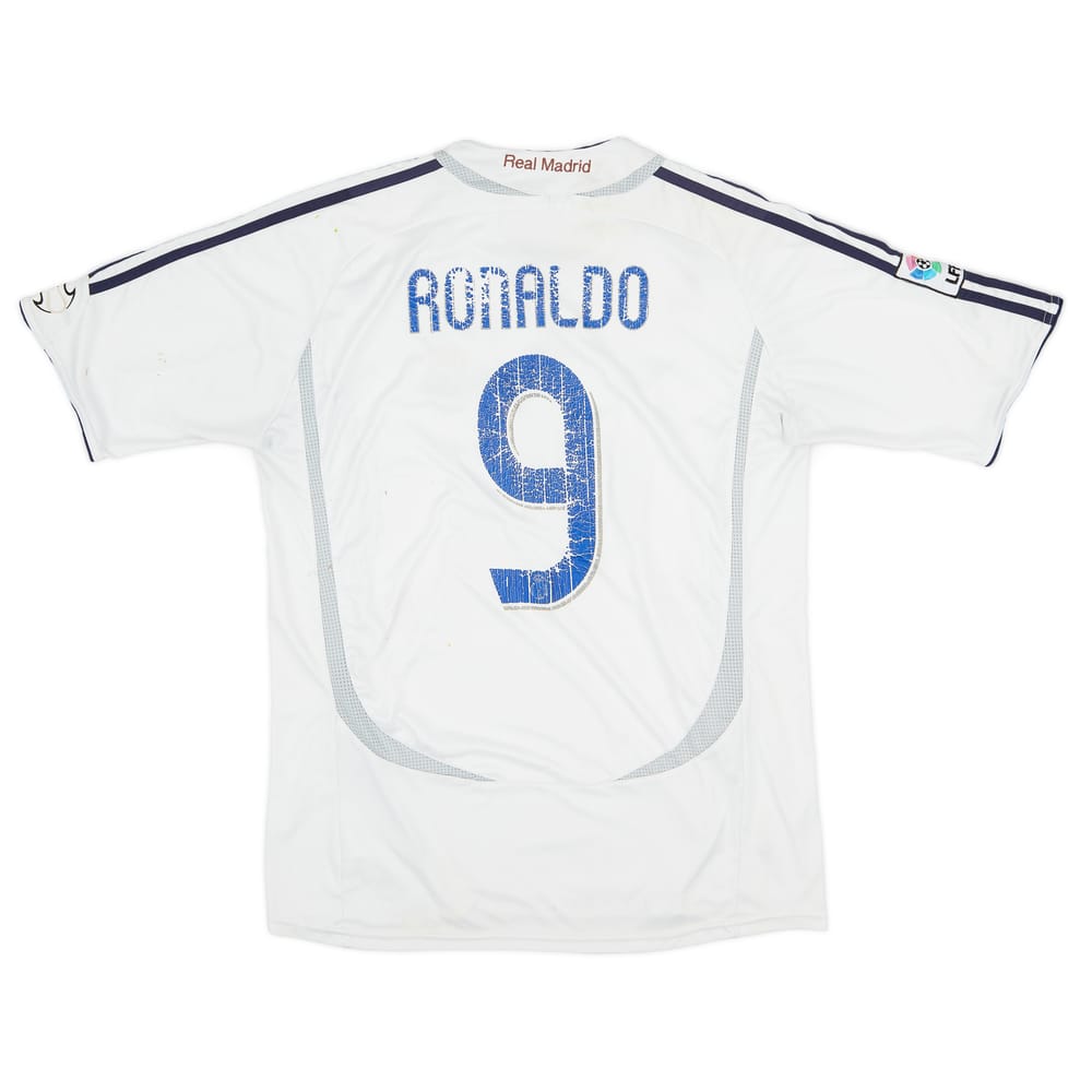2006-07 Real Madrid Home Shirt Ronaldo #9 - 4/10 - (XL)