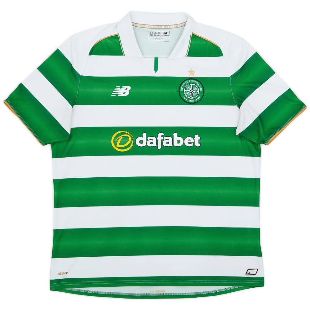 2016-17 Celtic Home Shirt - 8/10 - (XL)