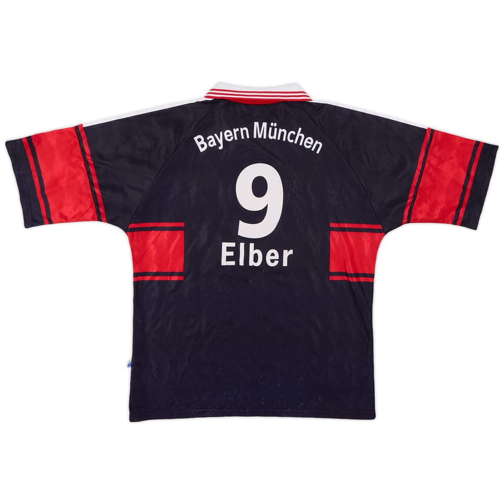 1997-99 Bayern Munich Home Shirt Elber #9 - 7/10 - (L)