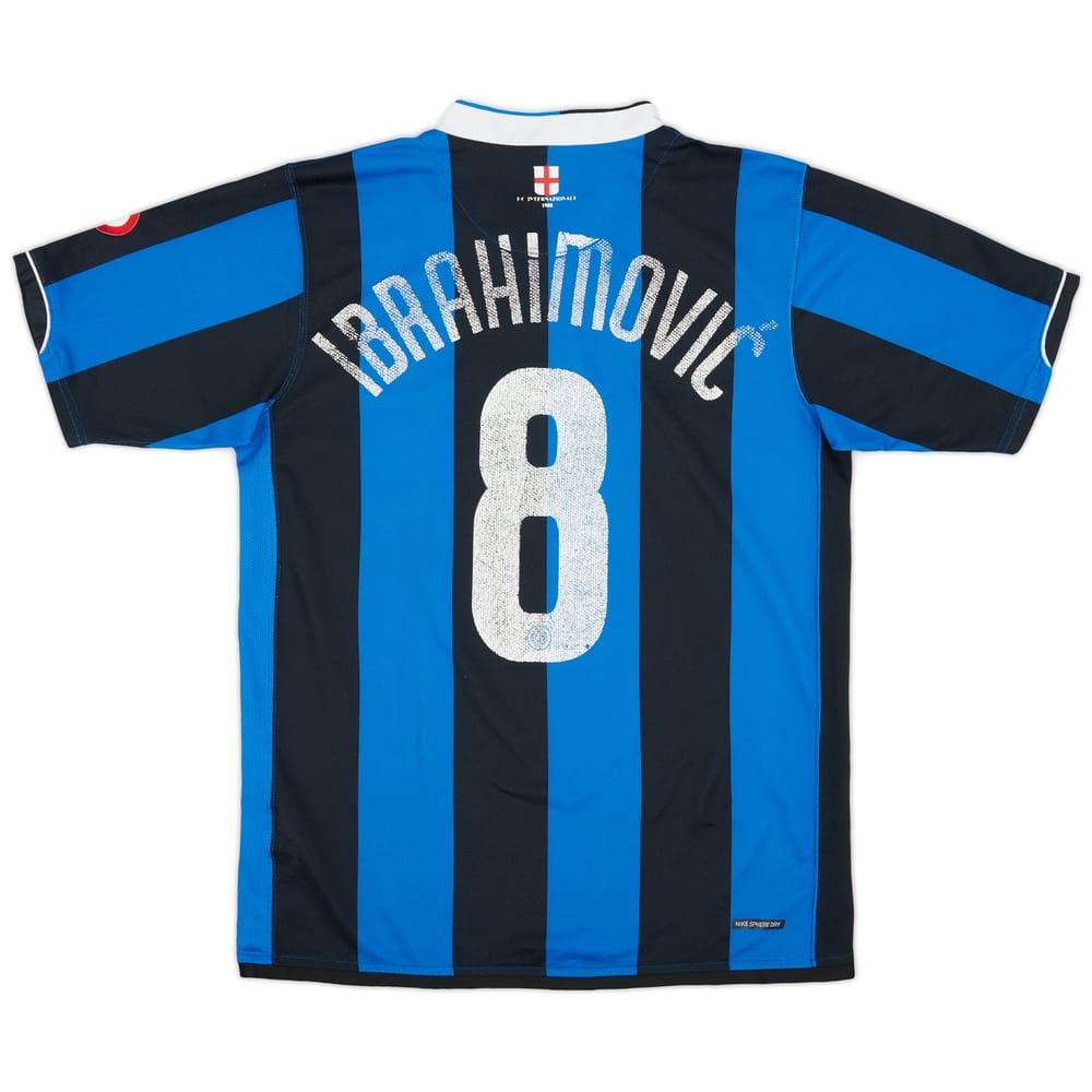 2006-07 Inter Milan Home Shirt Ibrahimovic #8 - 4/10 - (M)