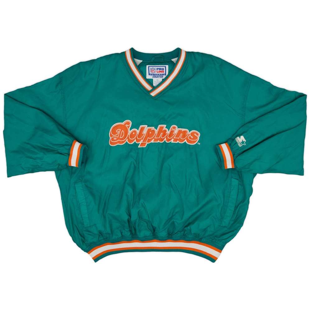 1990s Miami Dolphins Starter Pullover Rain Jacket - 8/10 - (XXL)