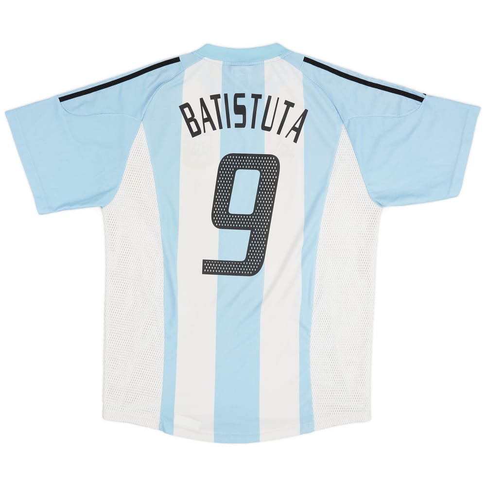 2002-04 Argentina Home Shirt Batistuta #9 - 6/10 - (L)
