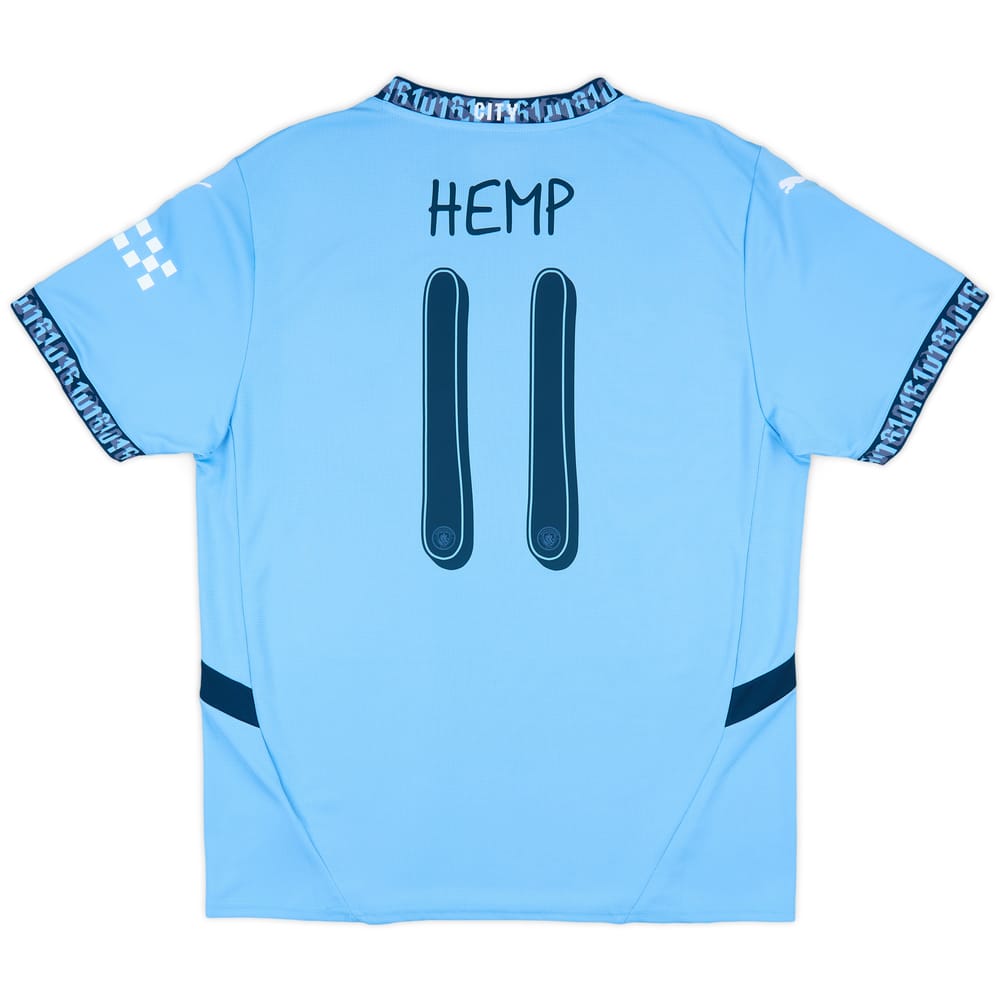 2024-25 Manchester City Women's Home Shirt Hemp #11 (Unisex Fit) 