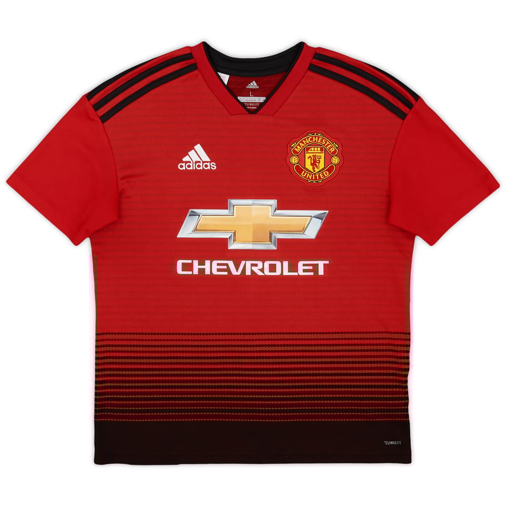 2018-19 Manchester United Home Shirt - 8/10 - (L.Boys)