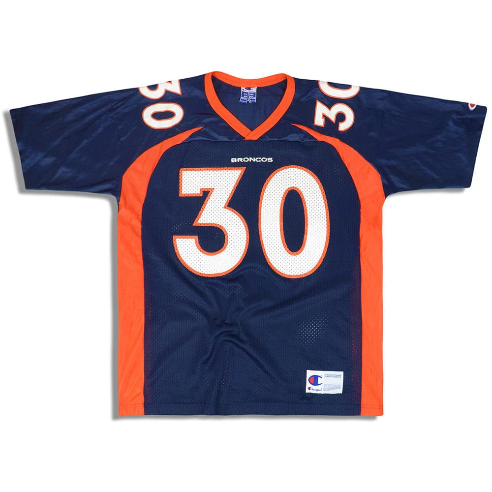 1997-00 Denver Broncos Davis #30 Champion Jersey (Home) L