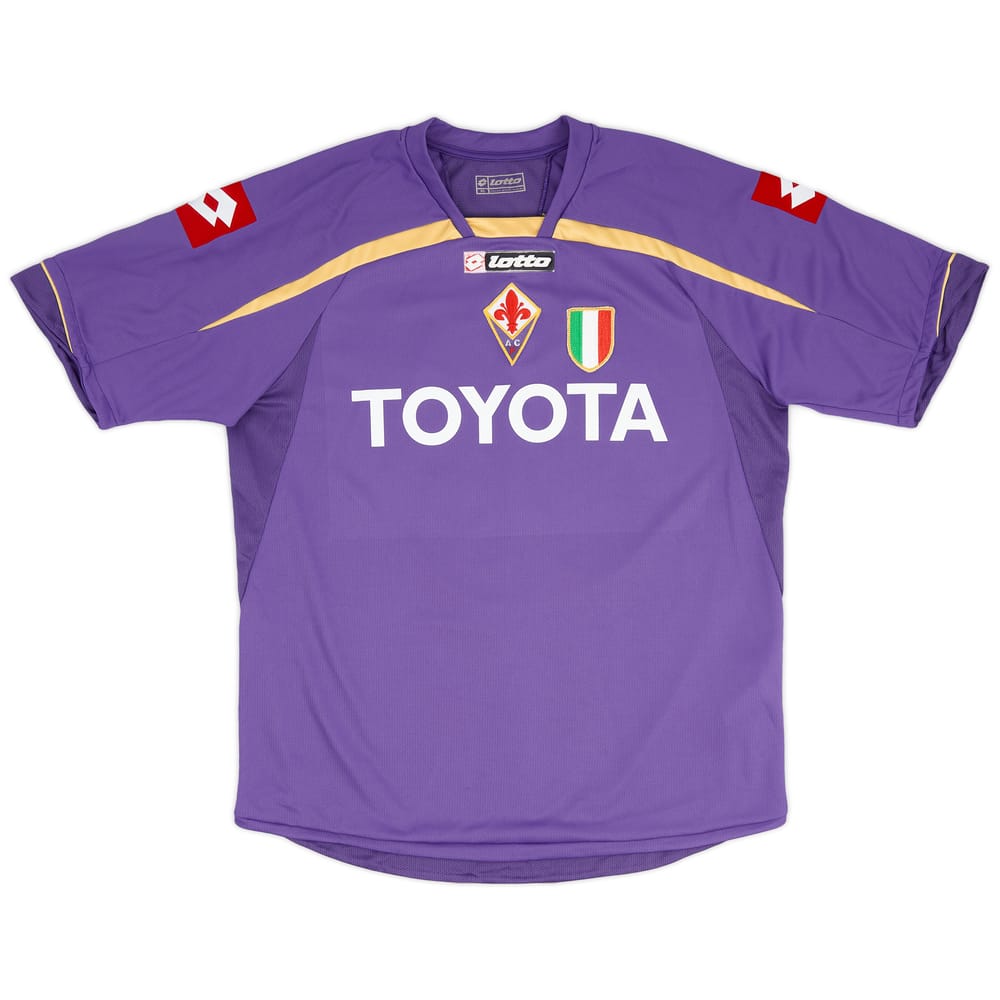 2009-10 Fiorentina Player Issue Home Shirt # - 5/10 - (L)