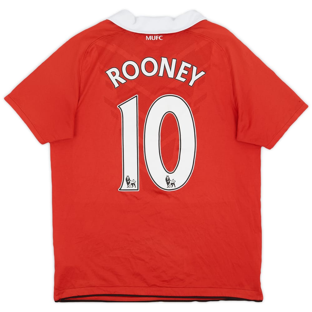 2010-11 Manchester United Home Shirt Rooney #10 - 5/10 - (XL.Boys)