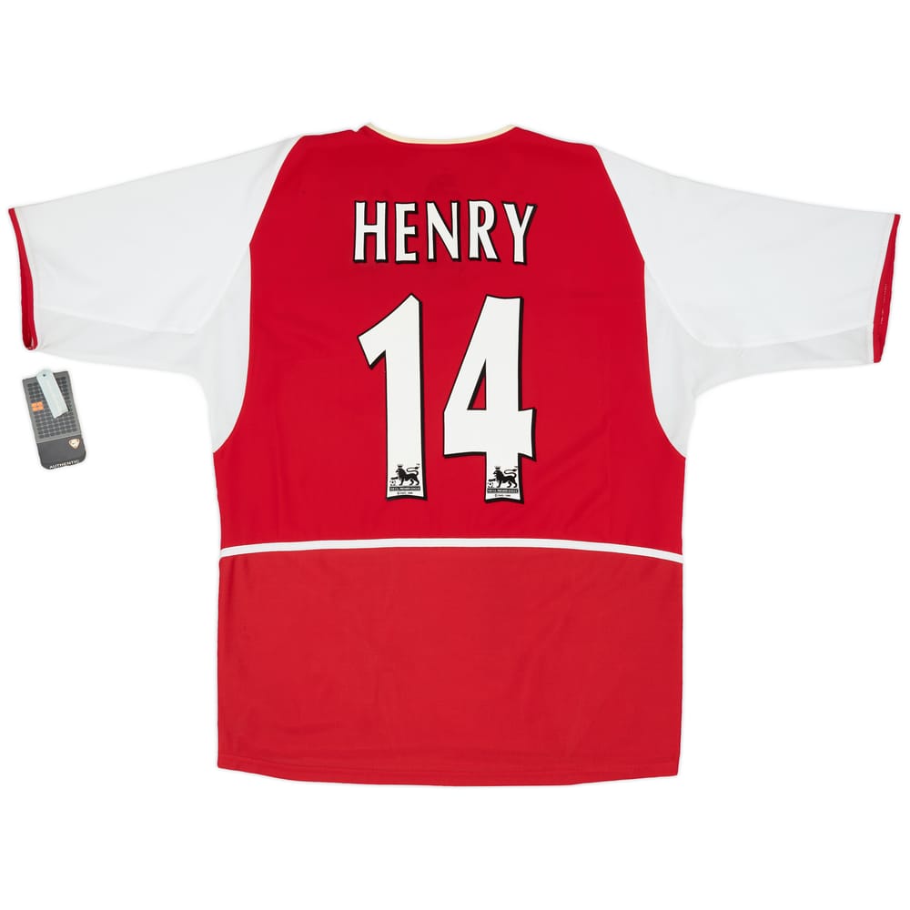 2002-04 Arsenal Home Shirt Henry #14 (L)