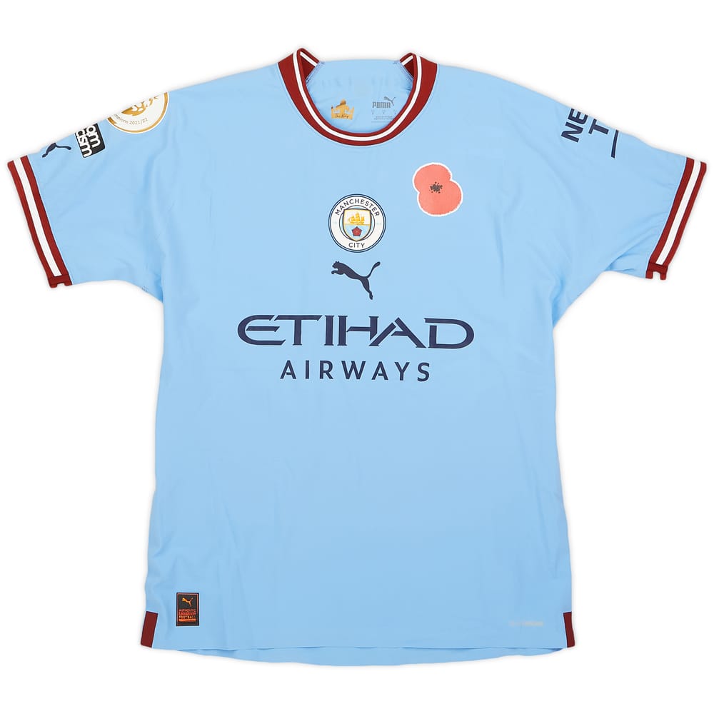 2022-23 Manchester City Match Issue Home Shirt Joao Cancelo #7