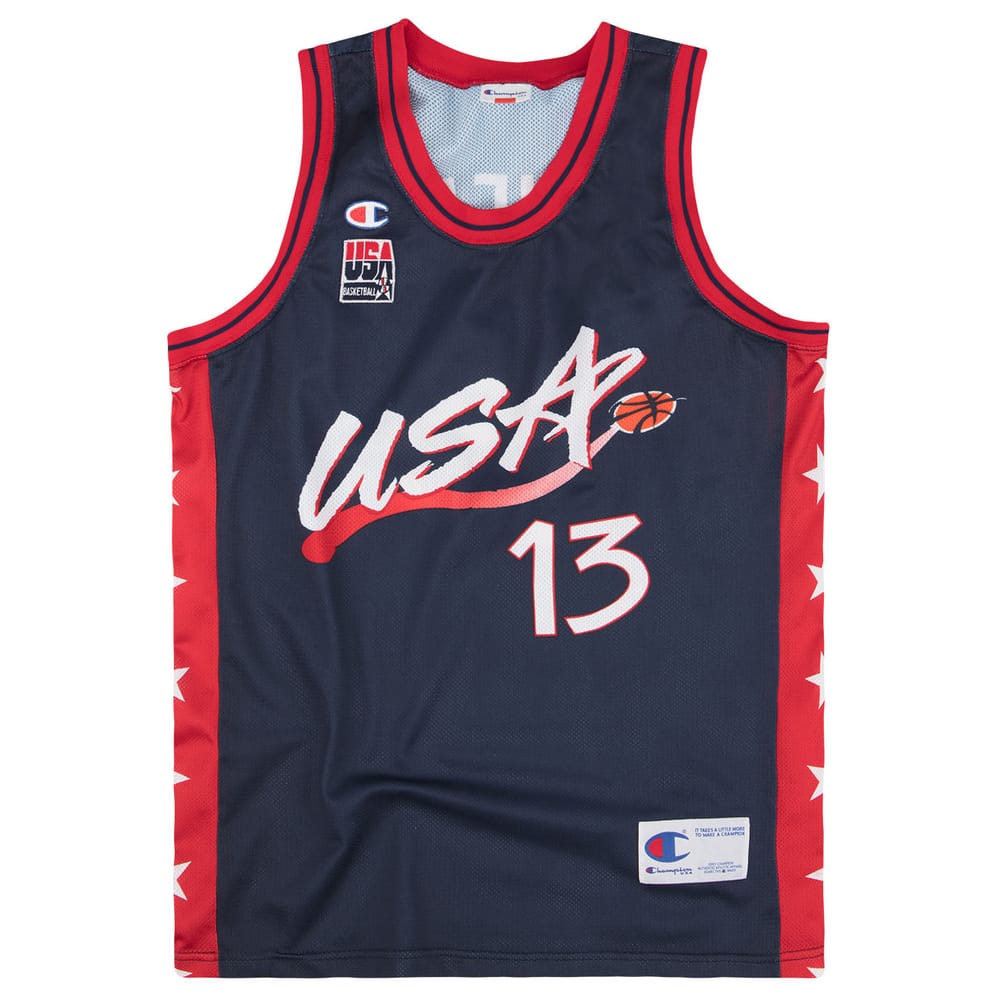 1996-99 USA O'Neal #13 Champion Jersey (Away) S