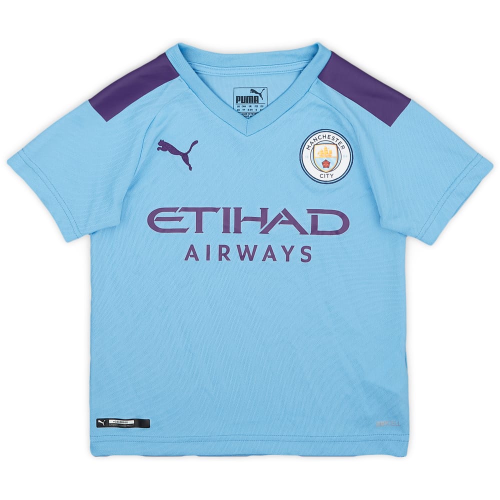 2019-20 Manchester City Home Shirt - 9/10 - (XS.Boys)