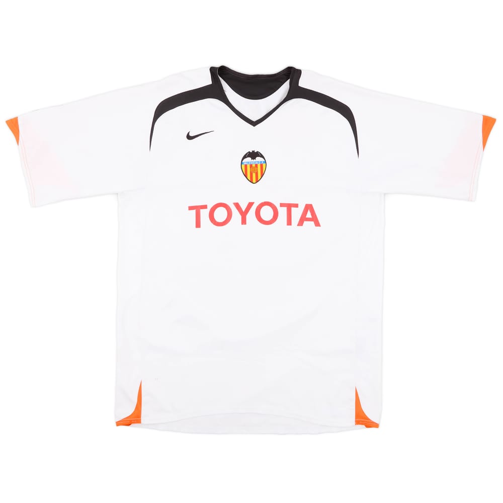2005-06 Valencia Home Shirt - 6/10 - (XL)