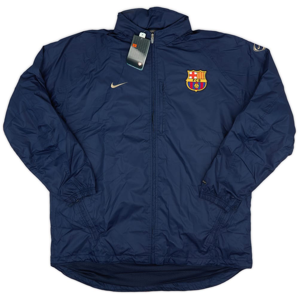 2002-03 Barcelona Nike Hooded Rain Jacket (XXL)