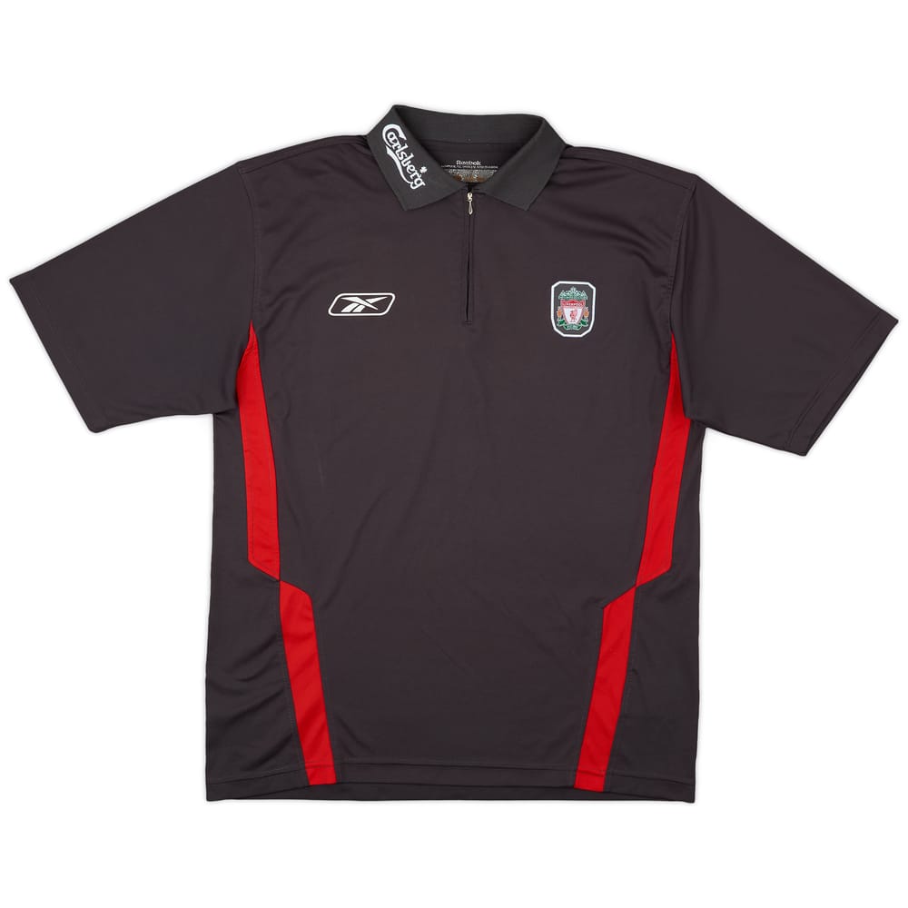 2004-05 Liverpool Reebok 1/4 Zip Training Shirt - 8/10 - (L)