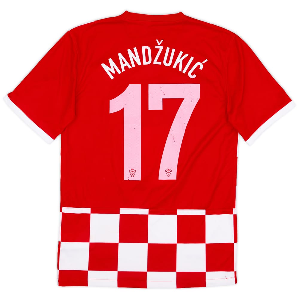 2014-15 Croatia Home Shirt Mandzukic #17 - 4/10 - (S)