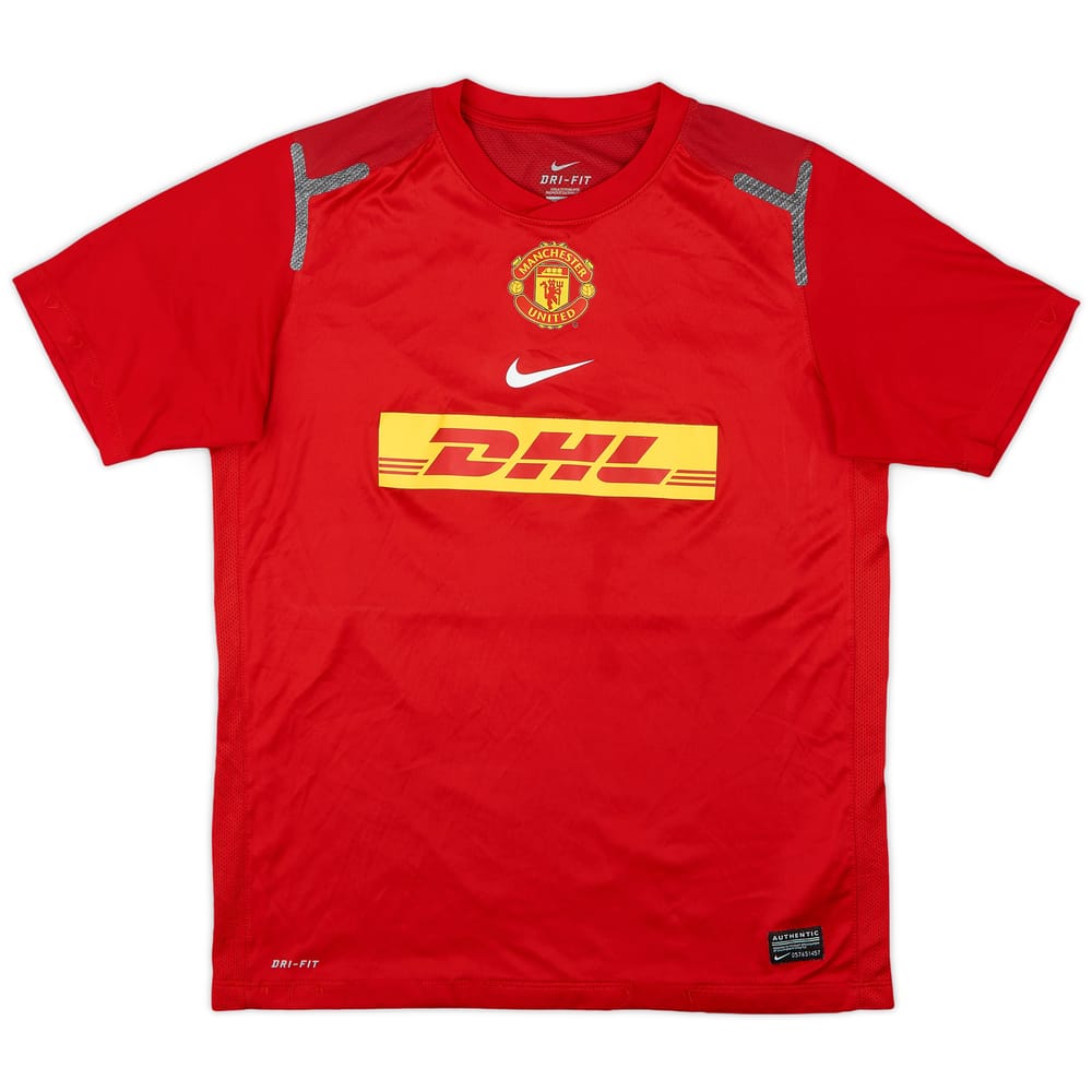 2012-13 Manchester United Nike Training Shirt - 7/10 - (XL.Boys)