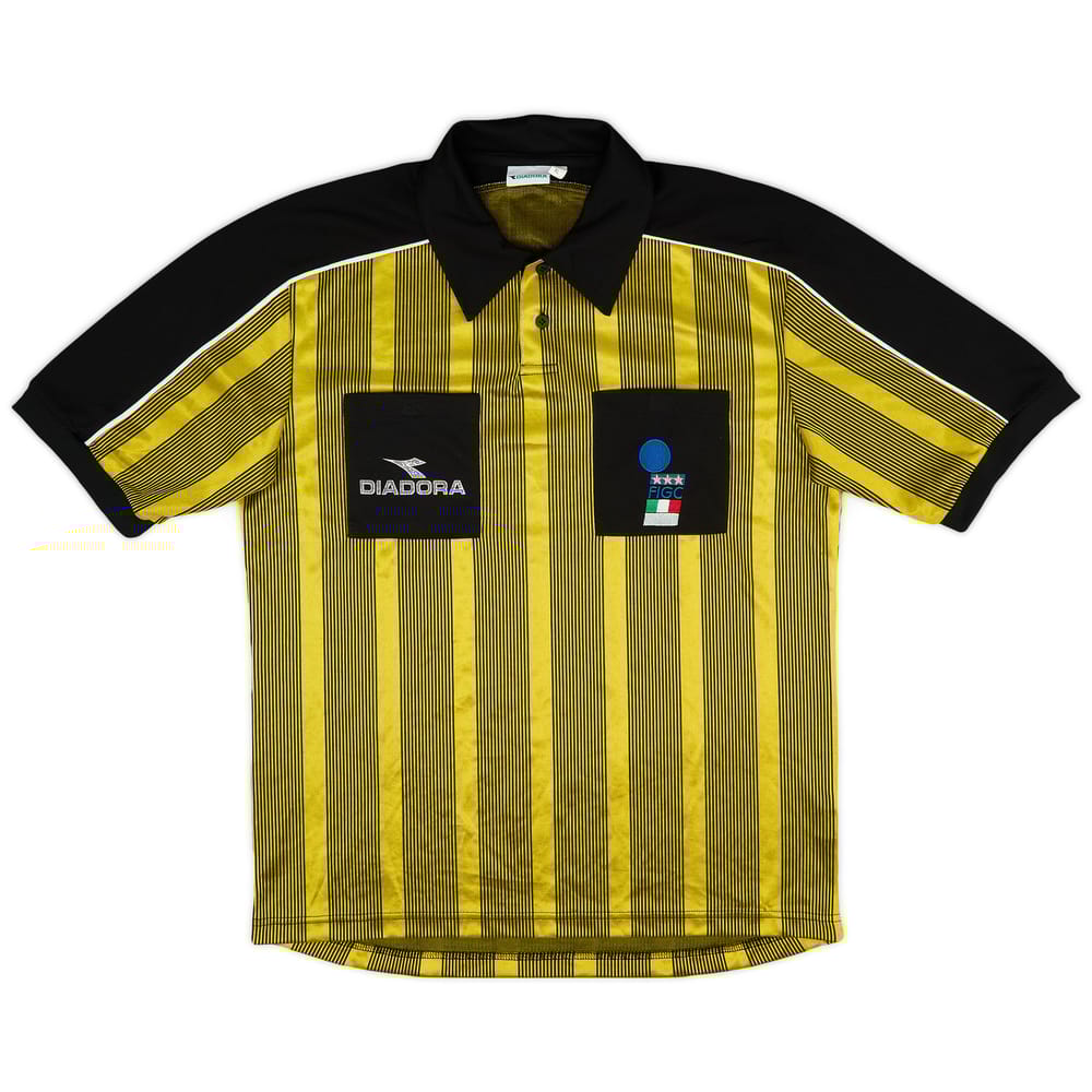 1999-00 Italy FIGC Diadora Referee Shirt - 6/10 - (XL)