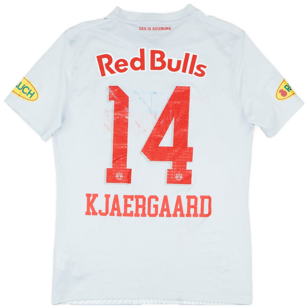 2023-24 Red Bull Salzburg Match Issue Home Shirt Kjærgaard #14