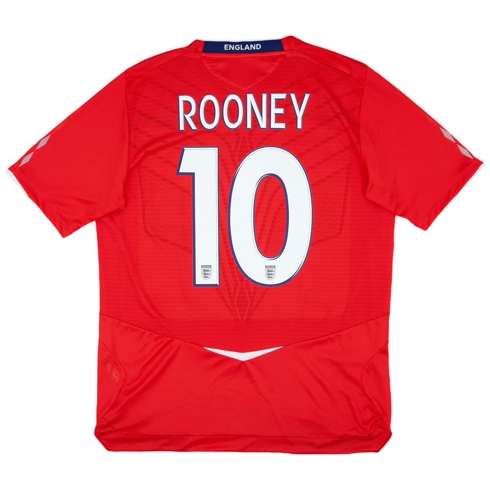 2008-10 England Away Shirt Rooney #10 - 9/10 - (L)
