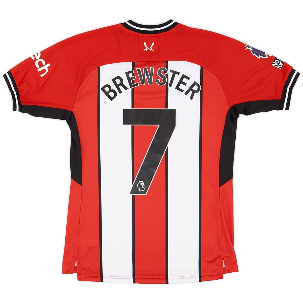 2023-24 Sheffield United Match Issue Home Shirt Brewster #7