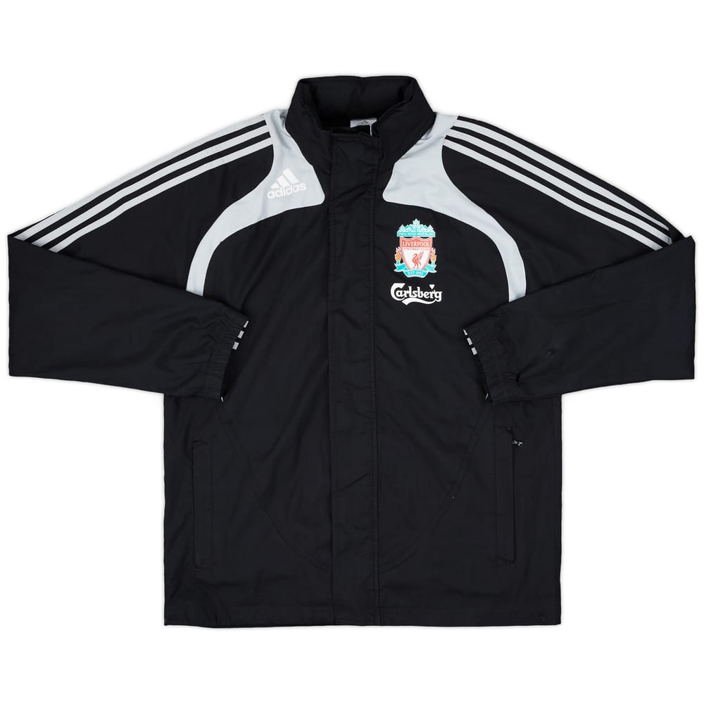 2008-09 Liverpool adidas Hooded Rain Jacket - 6/10 - (S)