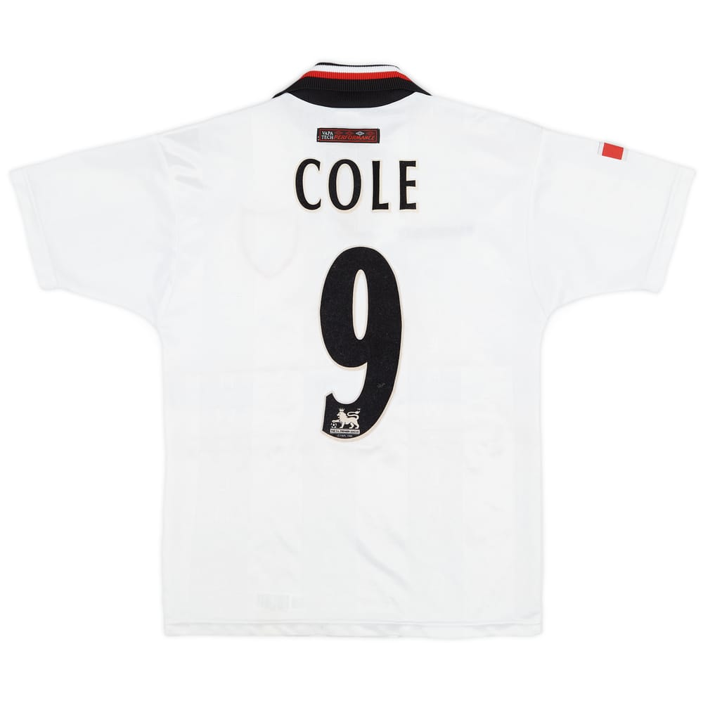 1997-99 Manchester United Away Shirt Cole #9 - 8/10 - (M.Boys)
