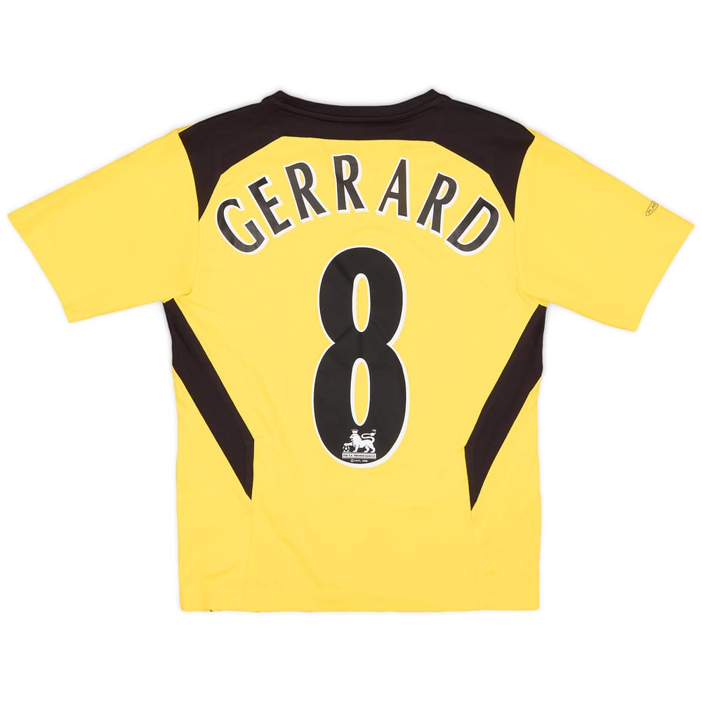 2004-06 Liverpool Away Shirt Gerrard #8 - 8/10 - (M.Boys)