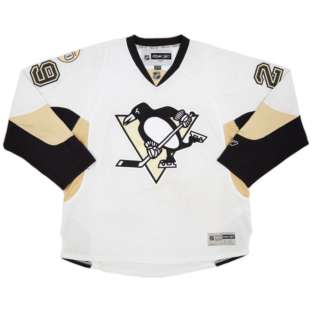 2007-08 Pittsburgh Penguins Fluery #29 Reebok Away Jersey - 5/10 - (XXL)