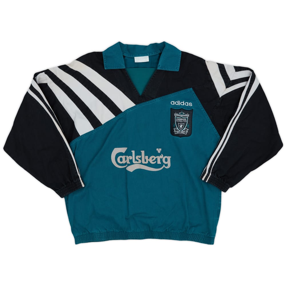 1995-96 Liverpool adidas Drill Top - 7/10 - (L)