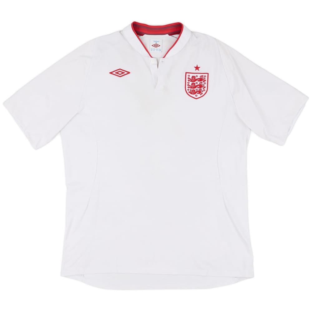2012-13 England Home Shirt - 4/10 - (XL)