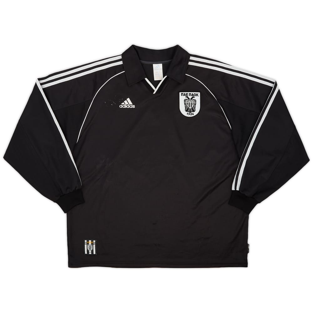 1999-00 PAOK adidas Away L/S Shirt - 6/10 - (XL)