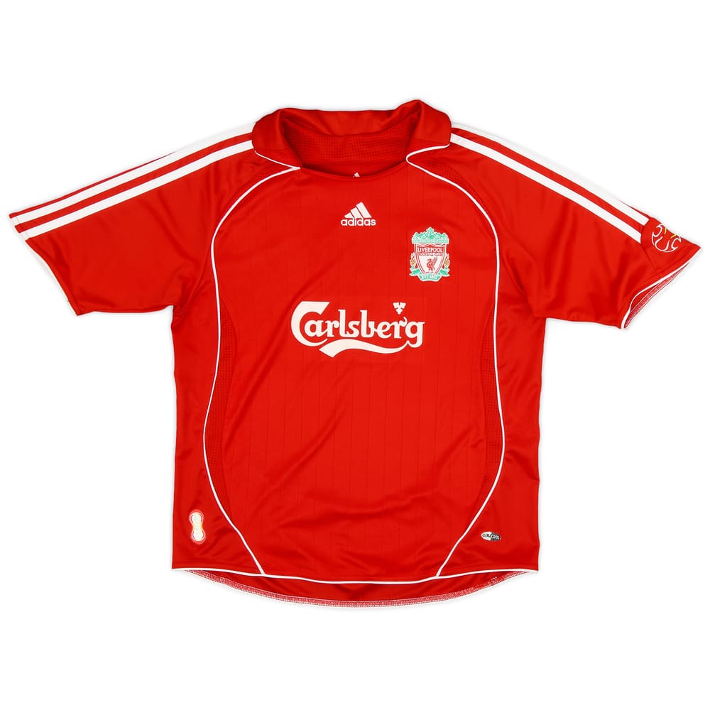 2006-08 Liverpool Home Shirt - 9/10 - (M.Boys)