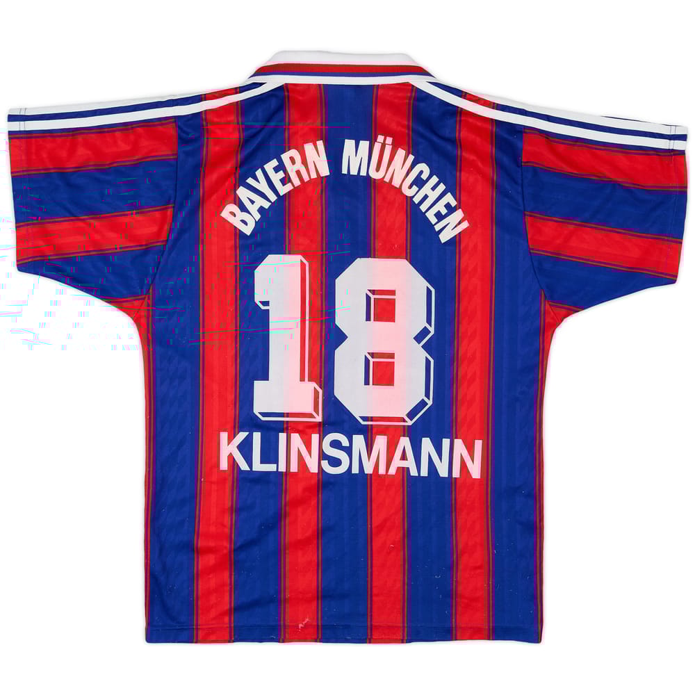 1995-97 Bayern Munich Home Shirt Klinsmann #18 - 6/10 - (S)
