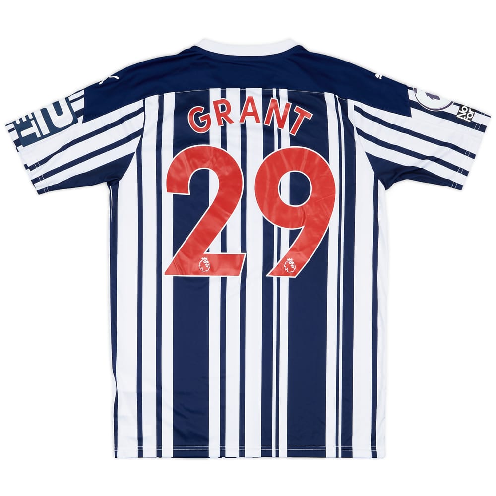 2020-21 West Brom Match Issue Home Shirt Grant #29