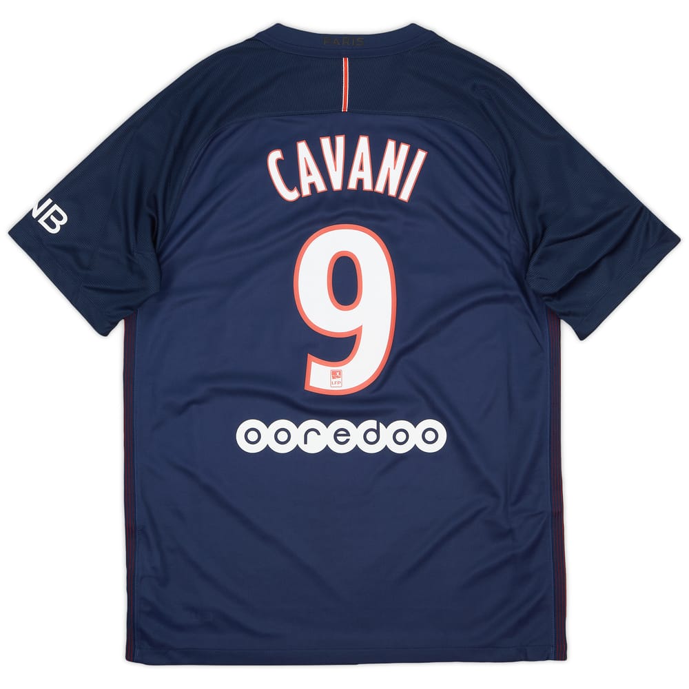 2016-17 Paris Saint-Germain Home Shirt Cavani #9 - 6/10 - (S)