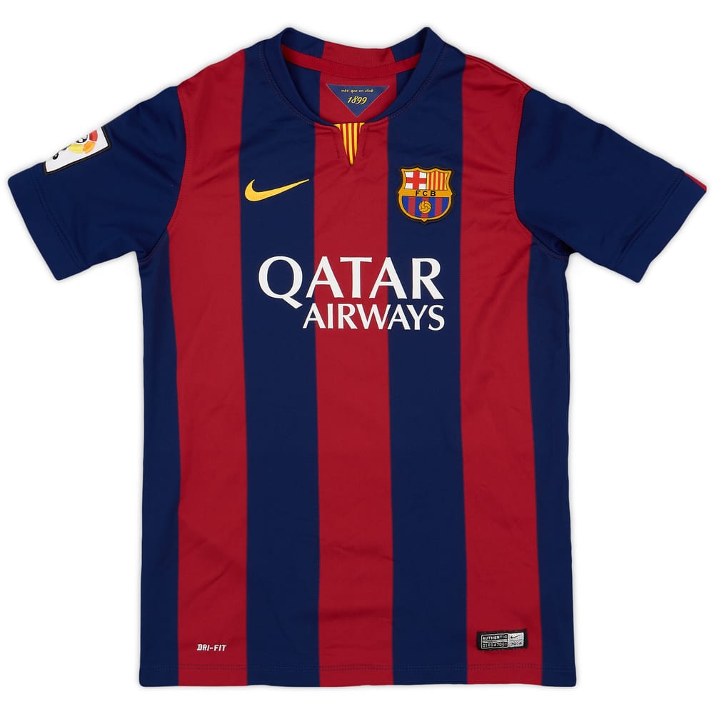 2014-15 Barcelona Home Shirt - 9/10 - (L.Boys)