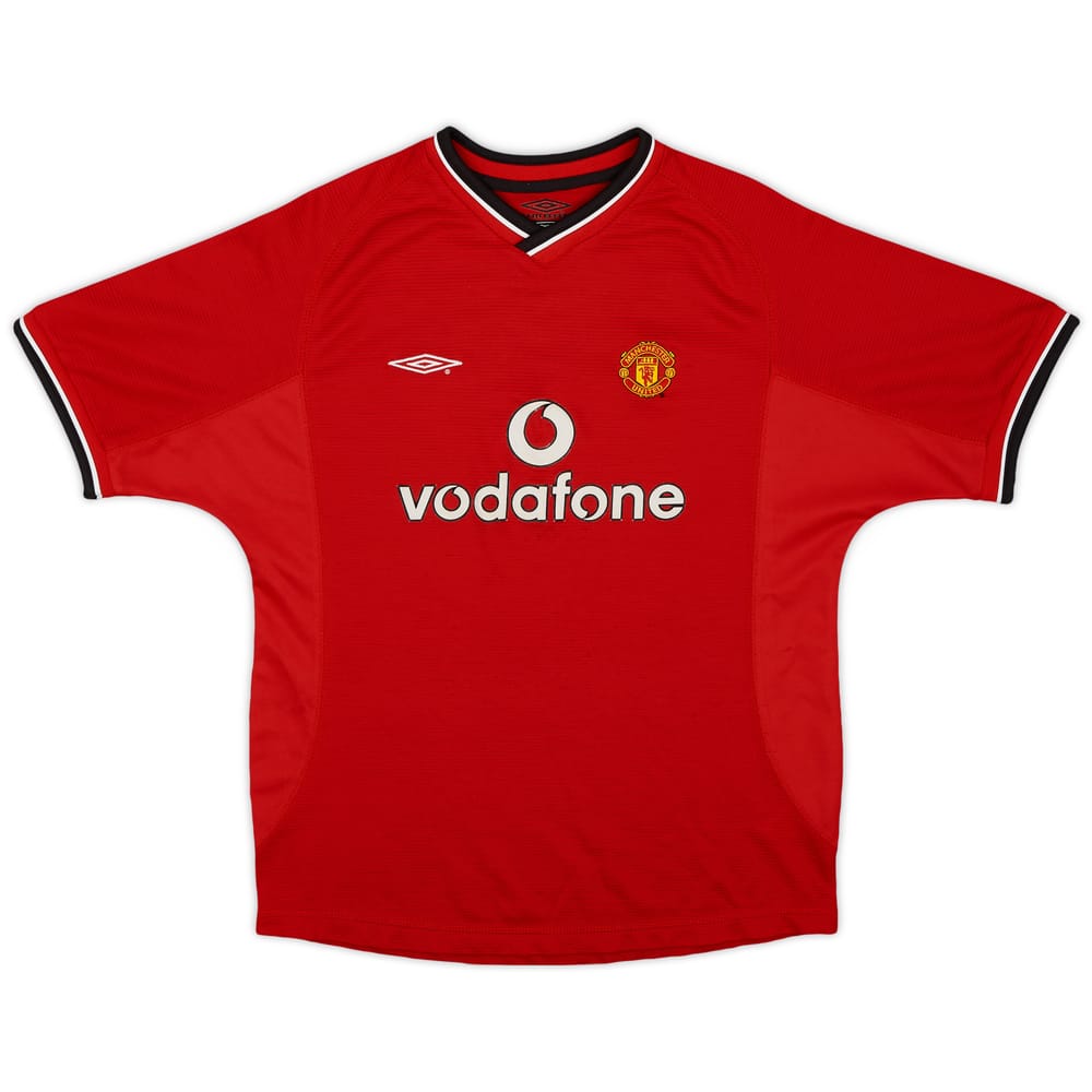 2000-02 Manchester United Home Shirt - 8/10 - (L.Boys)